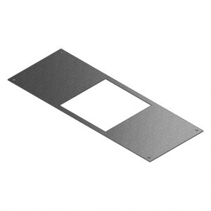 Крышка для напольного короба под заливку бетоном, ширина - 450 мм, цинк по методу Сендзимира - DOVGV450.4.3 Vergokan
